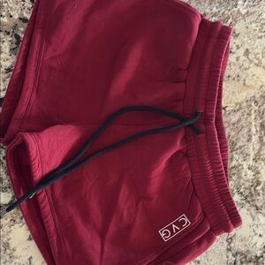 Red CVG rest day shorts size Small